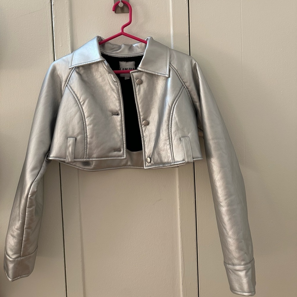 IAMGIA silver Metallic Jacket